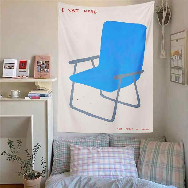 タペストリー 北欧風 シンプル おしゃれ インスタ映え 寝室 インテリア ウォールデコ フルーツ柄 青い..