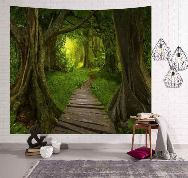 タペストリー アメリカンカントリー 田園風景 デジタルプリント 3D柄 アートポスター 背景 目隠し ウォールデコレーション リビング 寝室 ポリエステル製