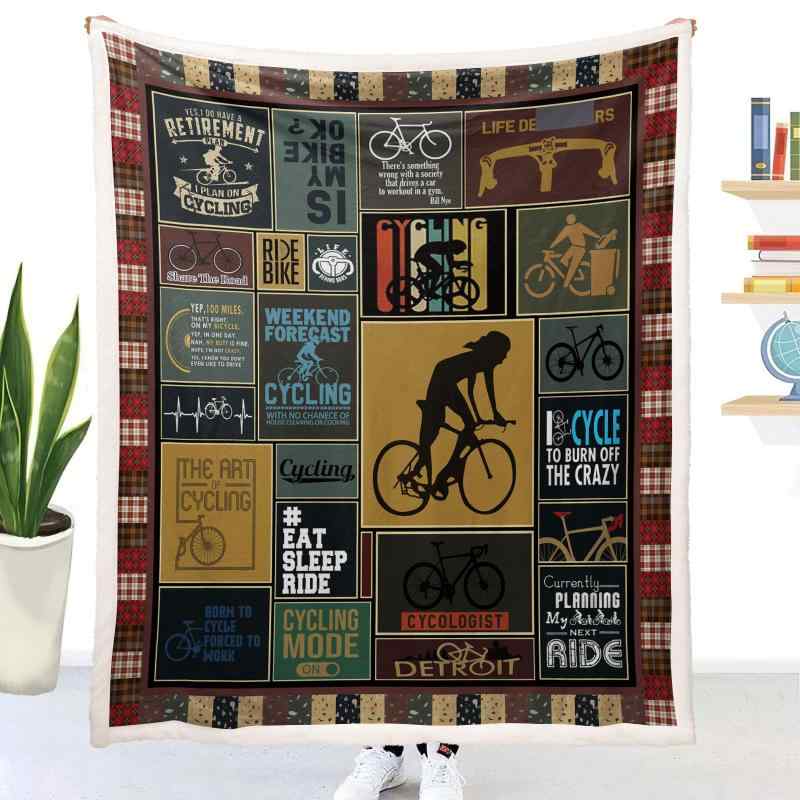 毛布 ブランケット 3Dプリント フランネル 厚手 二重 掛け毛布 暖かい あったか ポリエステル バイク柄..