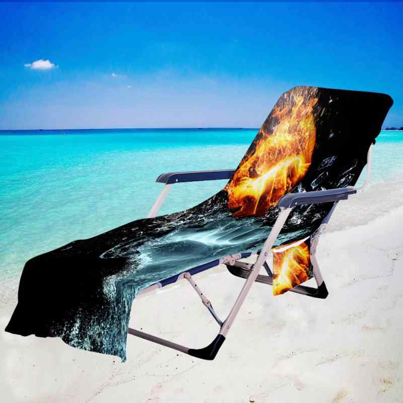 ビーチタオル ビーチチェアカバー マイクロファイバー 吸水速乾 大判 おしゃれ 3Dデジタルプリント 幾何学柄 プール レジャー 夏用(x2)