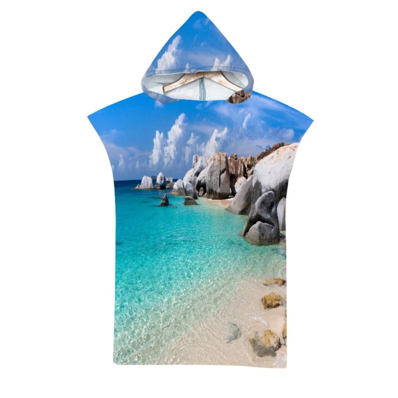 着替えポンチョ 大人用 レディース メンズ マイクロファイバー フード付き 水泳 海 プール ビーチ サーフィン マリンスポーツ 日焼け対策 UVカット 速乾 吸水 着るバスタオル バスローブ リゾート(x2)