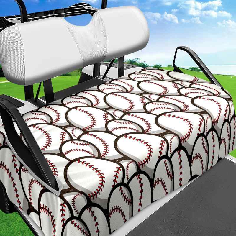 ゴルフカート シートクッション 座席カバー タオル地 洗える お手入れ簡単 取り付け簡単 ポリエステル..