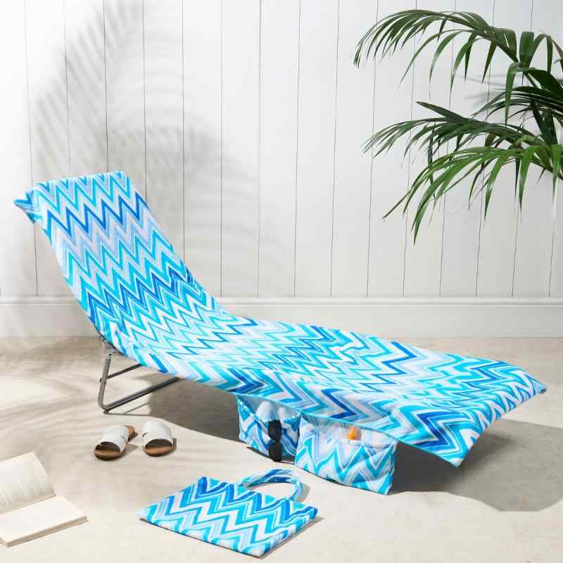 ビーチタオル ビーチチェアカバー 超極細繊維 マイクロファイバー ラウンジチェアタオル サマー プール..