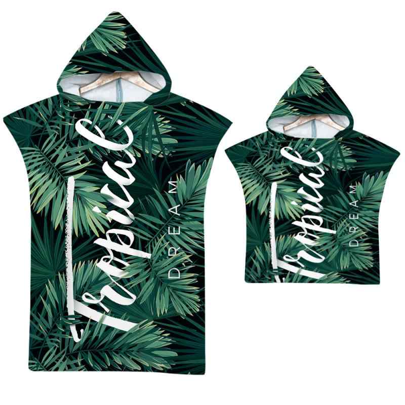 ポンチョタオル 親子 ファミリー フード付き お着替え 海水浴 ビーチ プール 水泳 温泉 吸水速乾 軽量 ..