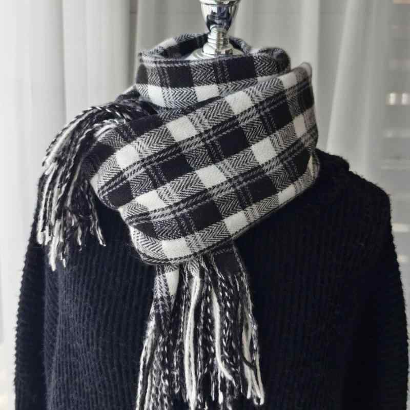 ストール レディース フェイクカシミヤ チェック柄 大判 マフラー ショール 秋冬 防寒 厚手 暖かい 保..