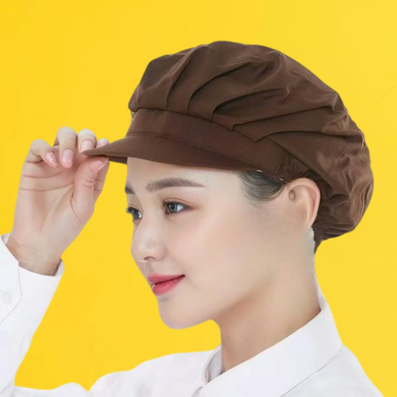 作業帽 男女兼用 通気性 防油煙 防塵 抜け毛防止 食品工場 飲食店 厨房 調理用 コック帽 衛生キャップ ..