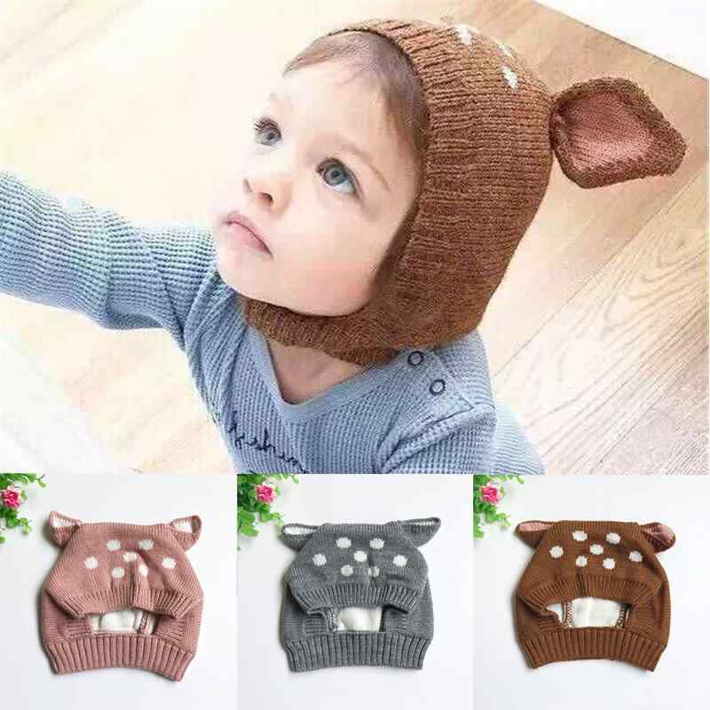 帽子 ベビー 子供 ニット帽 赤ちゃん 男の子 女の子 梅の花耳付き もこもこ ふわふわ 暖かい 防寒 秋冬..