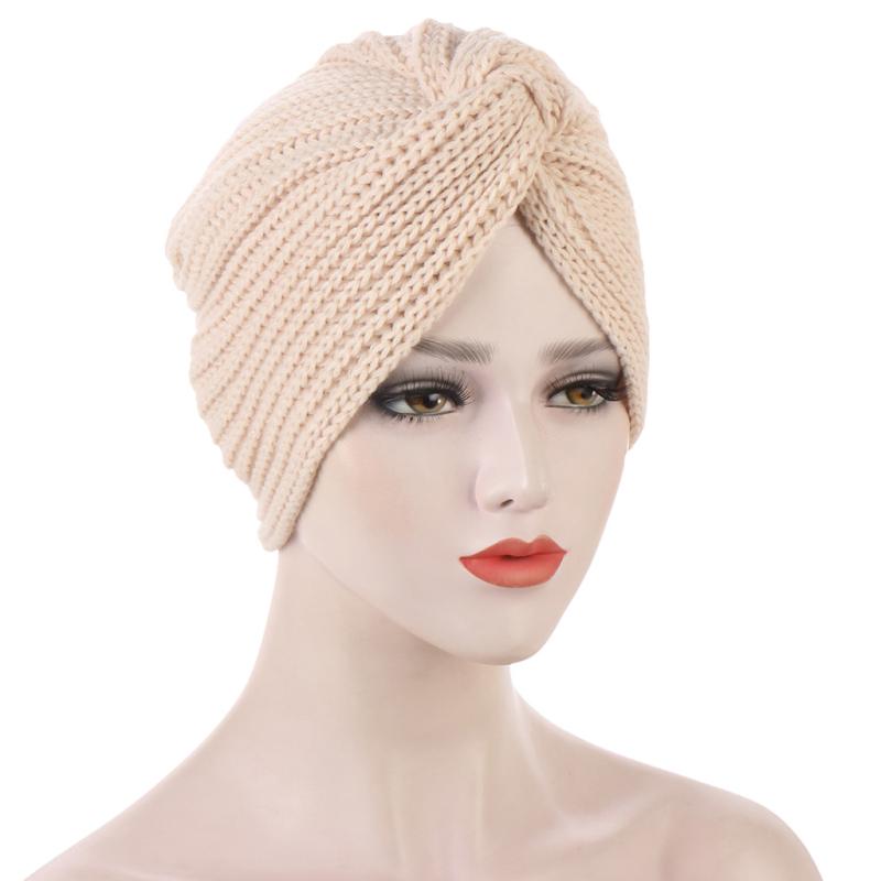 ニット帽 レディース アクリル ねじれ ターバン ビーニー ボヘミアン 欧米風 ニットキャップ 秋冬 防寒..