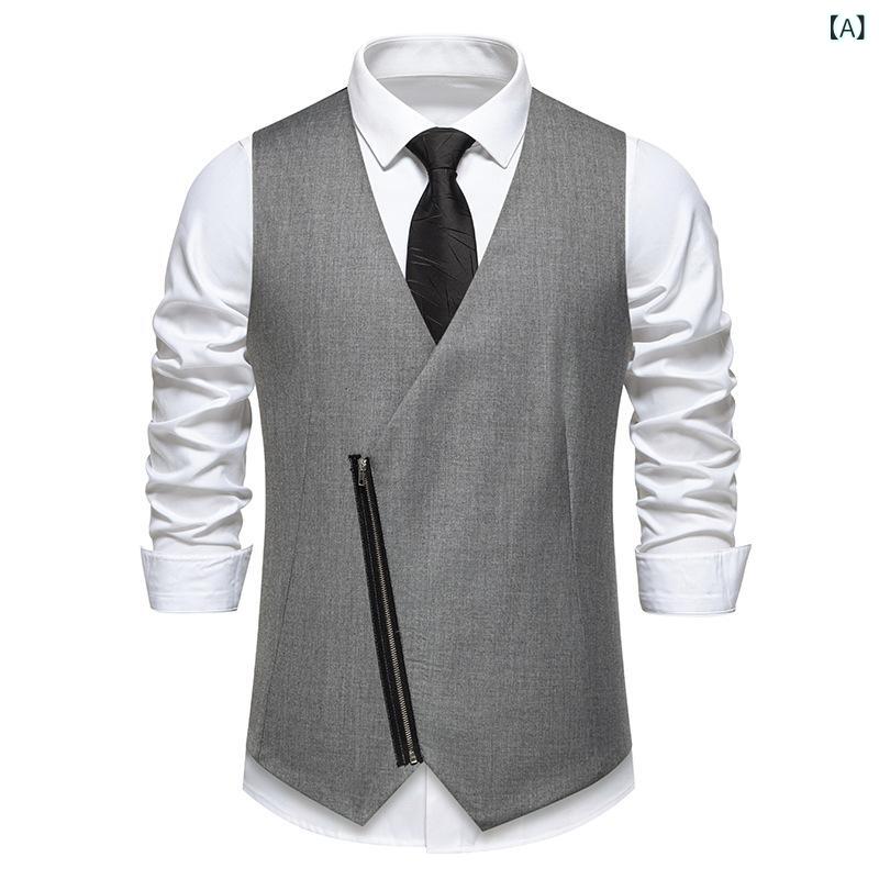 メンズ ファッション 春夏 秋冬 かっこいい オシャレ モテ 男性用 紳士服 服 韓国 シンプル 大人 グリーン ディア アメリカン ヘビー テクスチャー ワッフル フェイク ツーピース Vネック メンズ T シャツ 秋冬 タフ トップ