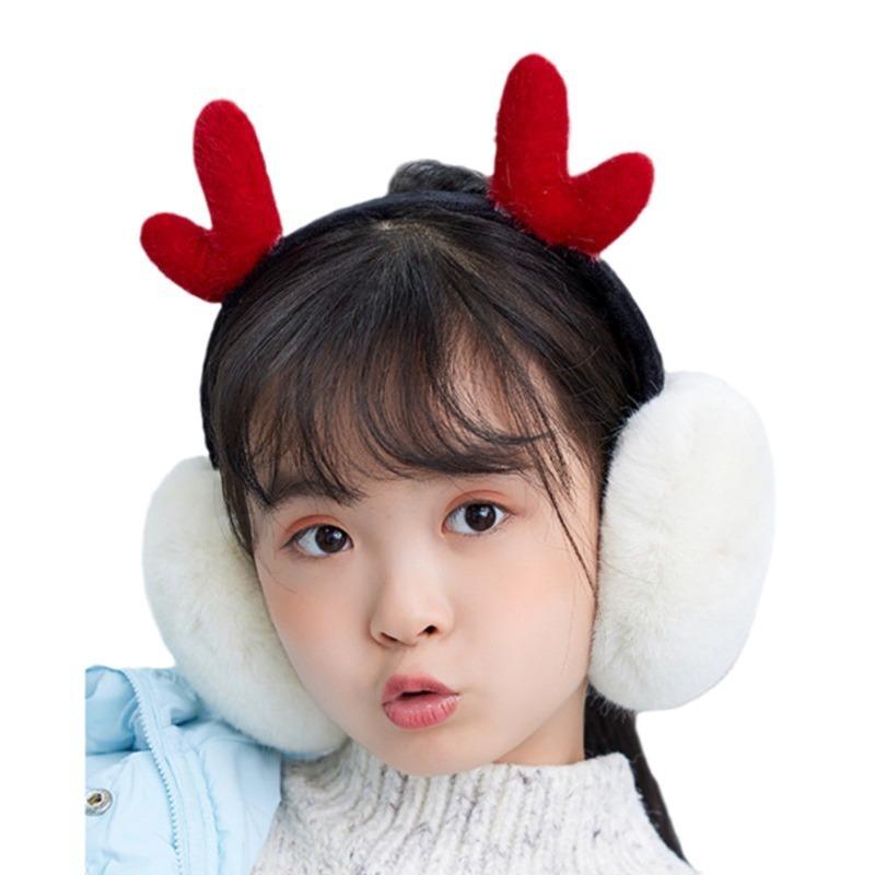 イヤーマフ レディース 大人用 学生用 もこもこ ボア かわいい 防寒 保温 折りたたみ式 ヘッドバンド 耳当て 秋冬 アウトドア レジャー