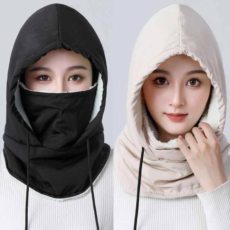 帽子 メンズ レディース 冬 防寒 保温 裏起毛 防風 防水 ポリエステル ネックウォーマー フェイスマス..
