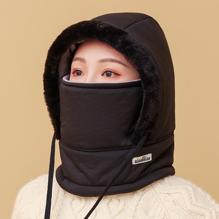 フライトキャップ 男女兼用 冬用 防寒帽子 ネックウォーマー一体型 バラクラバ 目出し帽 バイク サイク..