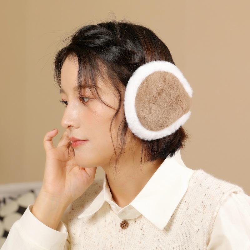 イヤーマフ レディース ユニセックス もこもこ フェイクファー ポリエステル 防寒 防風 保温 アウトド..