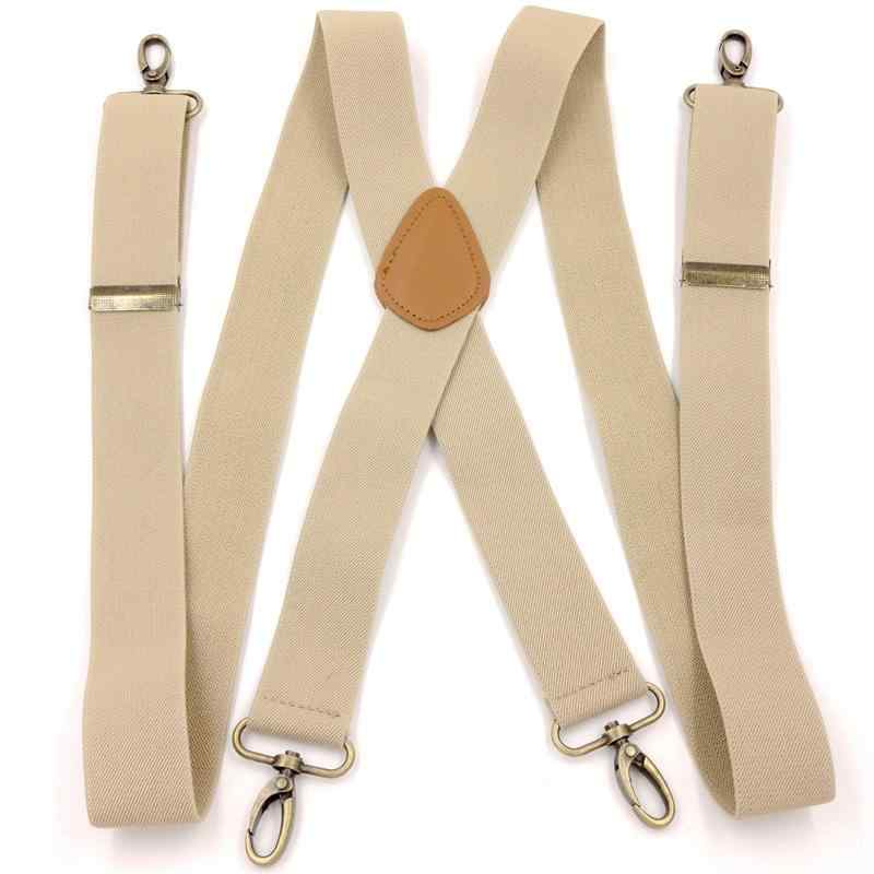 サスペンダー メンズ 男性用 X型 大きいサイズ ビッグサイズ ロングサイズ 長さ調整可能 ポリエステル ..