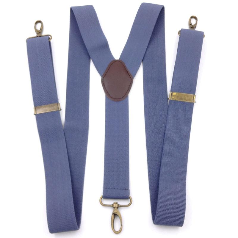 サスペンダー 吊りバンド メンズ 男性用 3点留め フック式 レトロ ヴィンテージ ゴム 強力伸縮 ポリエ..