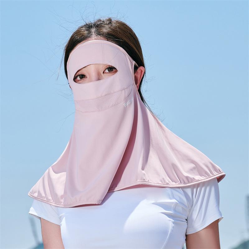 フェイスマスク 男女兼用 春夏 UVカット 紫外線対策 日焼け防止 接触冷感 吸湿速乾 ナイロン素材 フル..