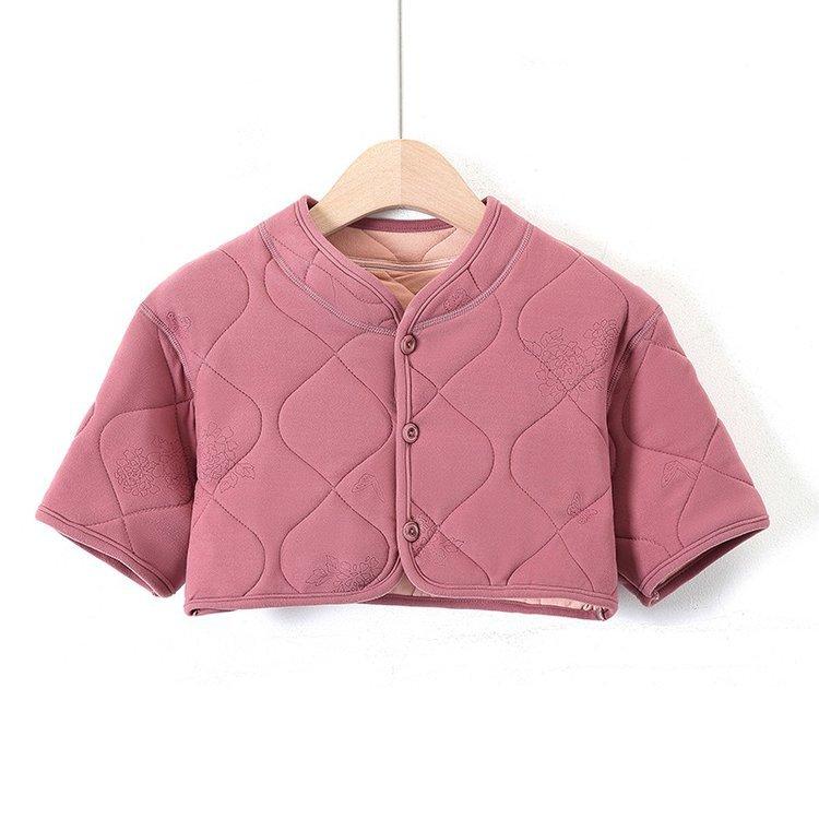 肩当て レディース 女性用 三層構造 厚手 裏起毛 フリース コットン 綿 冬用 就寝 睡眠時 防寒 保温 冷..