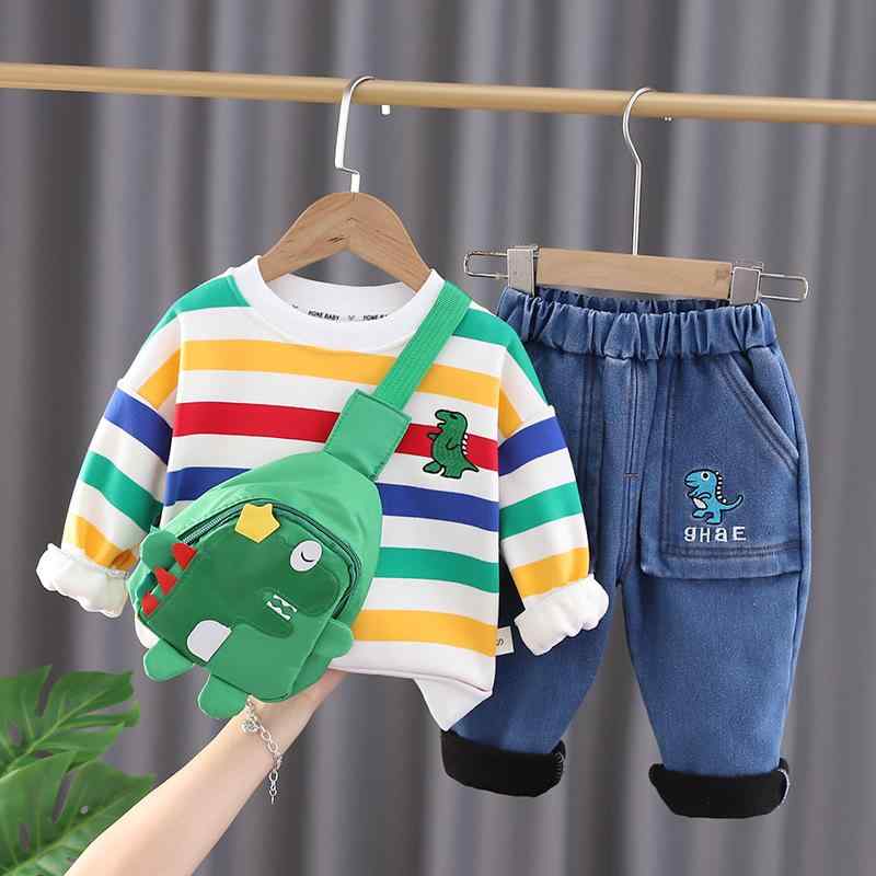 セットアップ ベビー キッズ 男の子 キャラクター かわいい 恐竜 ダイナソー トレーナー スウェット 上..