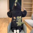 パジャマ 男の子 キッズ 冬用 裏起毛 厚手 コーラル フリース 三層キルティング 恐竜 プリント 上下セット ルームウェア ポリエステル 保温 あったか 柔ら...