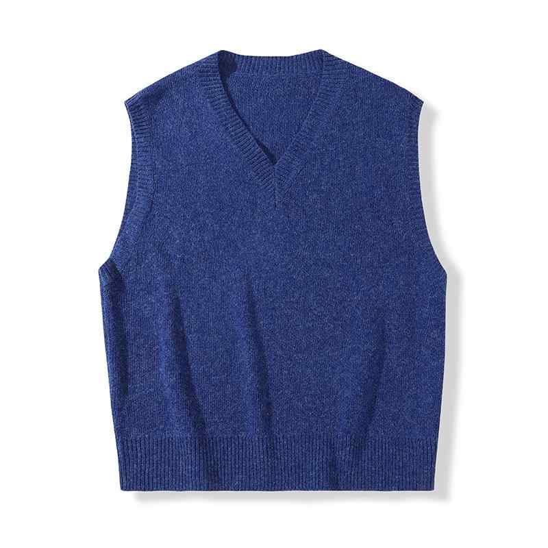 ニットベスト メンズ 男性用 紳士 秋冬 カジュアル 普段着 デイリー Vネック ゆったり ルーズシルエッ..