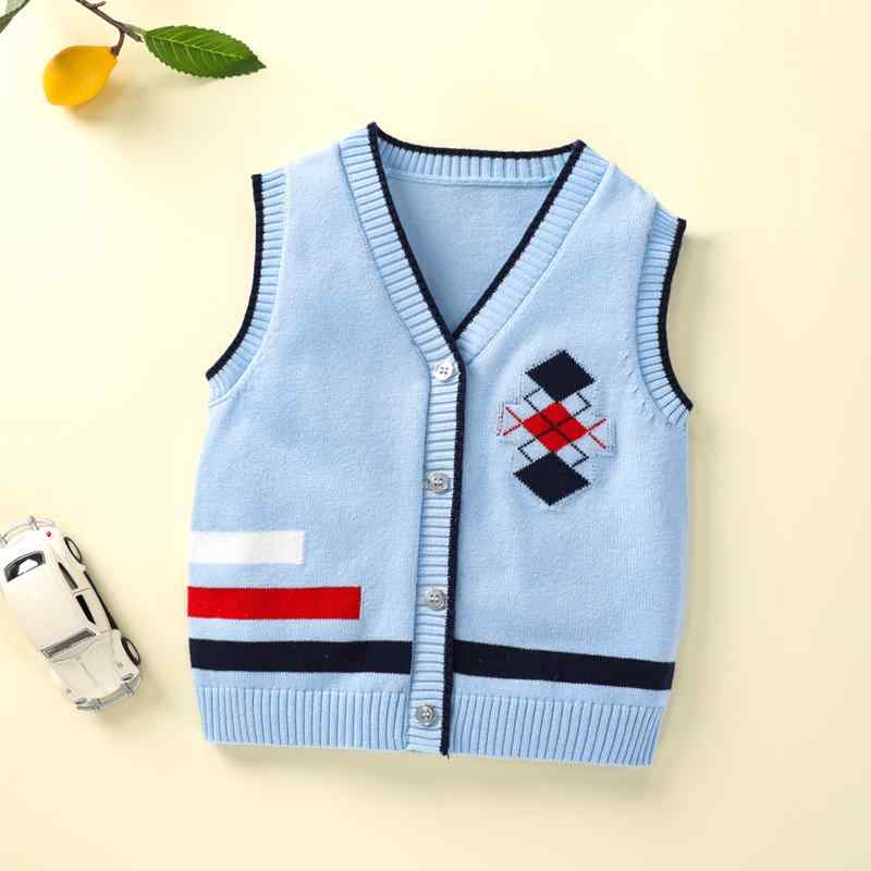 ベスト ベビー キッズ 男の子 女の子 男女兼用 トップス ニット 綿 コットン キャラクター カジュアル ..