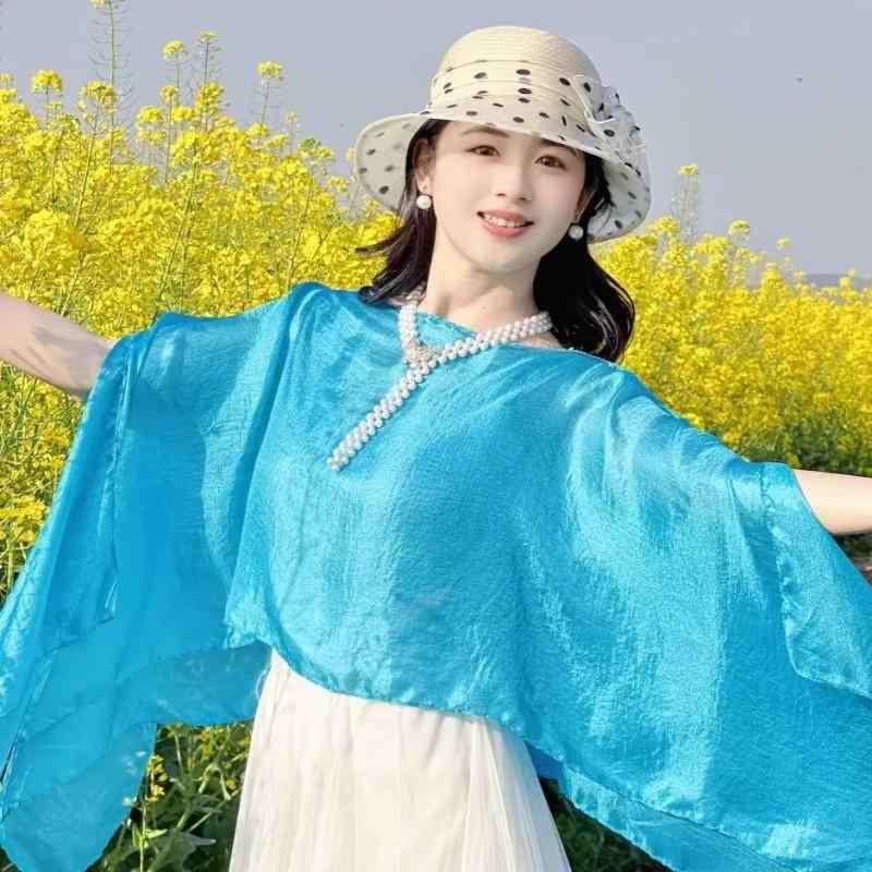 ショール レディース 女性用 春夏 大判 シアー素材 無地 UVカット 日焼け防止 紫外線対策 日よけ スト..