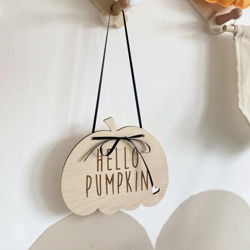 壁飾り ウォールデコ キッズ 子供用 木製 かぼちゃ お化け クモ ハロウィン 北欧風 シンプルモダン インテリア デコレーション オブジェ リビング 玄関 寝室 撮影小物