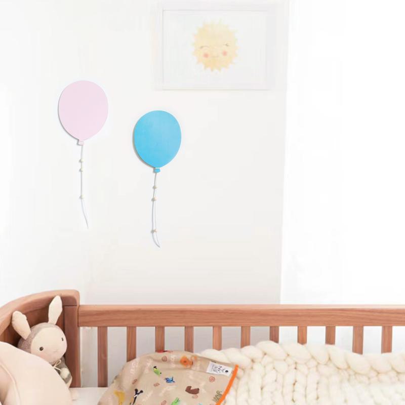 ウォールデコレーション 子供用 北欧風 木製 風船 バルーン オブジェ 誕生日パーティー リビング 寝室 玄関 壁面飾り インスタ映え インテリア雑貨 おしゃれ かわいい ピンク パープル ブルー ホワイト ナチュラル