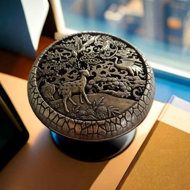 香炉 家庭用 室内用 アロマ 白檀 沈香 茶道 虫除け 線香立て 渦巻き香皿 銅メッキ加工 合金製 中華風 おしゃれ インテリア