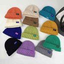 ニット帽 ベビー キッズ ワッチキャップ ショートビーニー 折り返し ロールアップ ドーム型 丸いフォルム 耳あて アクリル 防寒 保温 あったかい おしゃれ ...