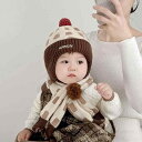 ニット帽 マフラー セット ベビー キッズ 子供 男の子 女の子 秋冬 冬 防寒 保温 あったか 耳当て付き 綿 柔らかい かわいい プルオーバー 普段使い お...