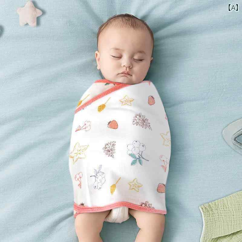 おくるみ ベビー 新生児 赤ちゃん スワドル 寝袋 スリーパー 抱っこ布団 ビクつき防止 安眠 純綿 コットン 薄手 柔らかい 春夏 かわいい A類