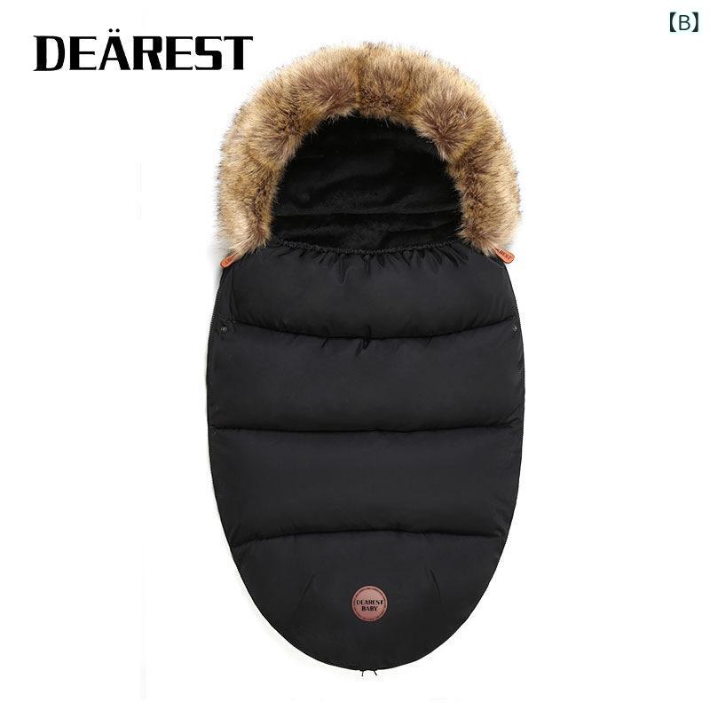 ベビーカーフットマフ ベビー 新生児 乳幼児 秋冬春 厚手 サンゴフリース 羽毛綿 寝冷え防止 保温 防寒 抗菌 防臭 定温 吸湿速乾 あったか お出かけ チェック 無地 グレー ブラック ミリタリーグリーン ブルー 繭型スリーパー 3