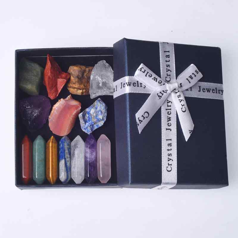 天然石 パワーストーン 七彩 クリスタル 原石 六角柱 不規則 タンブルストーン ヒーリング 浄化 お守り..