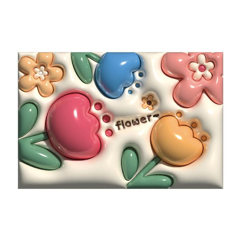 バスマット 珪藻土 吸水 速乾 滑り止め 玄関マット 浴室 足拭きマット フロアマット 3D立体 ソフト ポリエステル 家庭用 スクエア 洗える モダンデザイン柄