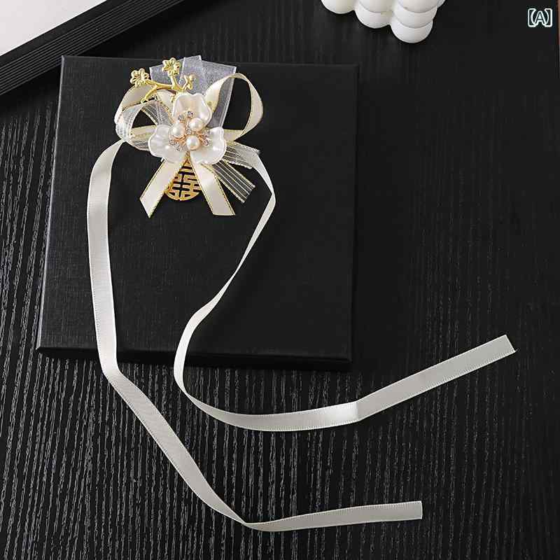 リストブーケ レディース 花嫁 ブライズメイド 結婚式 ウェディング 披露宴 発表会 お呼ばれ パール リストレット コサージュ 手首飾り 韓国風 ナチュラル 高級感 グレー ピンク シャンパン