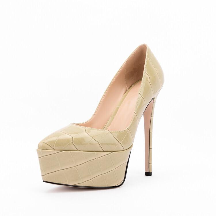 パンプス レディース ポインテッドトゥ 細ヒール ピンヒール 超ハイヒール プラットフォーム PUレザー 合成皮革 オフィス 普段使い 通勤 パーティー お呼ば...