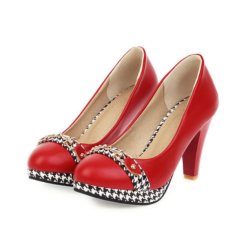 ハイヒールパンプス レディース 春夏 ラウンドトゥ 浅口 ストーム 太ヒール チャンキーヒール エレガント フェミニン 安定感 結婚式 パーティー オフィス 通...