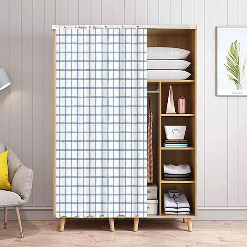 のれん 収納棚 目隠し キッチン 食器棚 シューズラック クローゼット 下駄箱 間仕切り 防塵 プライバシー保護 マジックテープ 布 ファブリック モダン柄(x2)