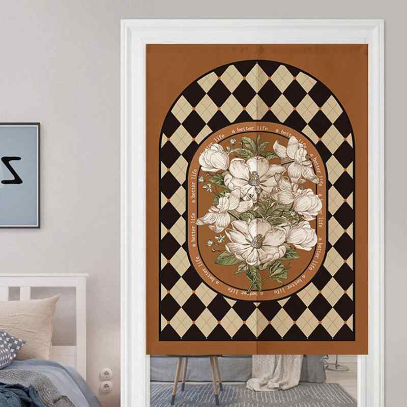 のれん 間仕切り 目隠し プライバシー保護 ポリエステル綿混 布製 ショート丈 飲食店 個室 キッチン ト..