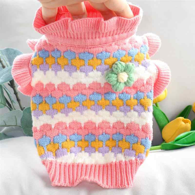 犬服 小型犬用 テディ ポメラニアン シュナウザー ビションフリーゼ 秋冬 冬用 保温 あったか セーター..