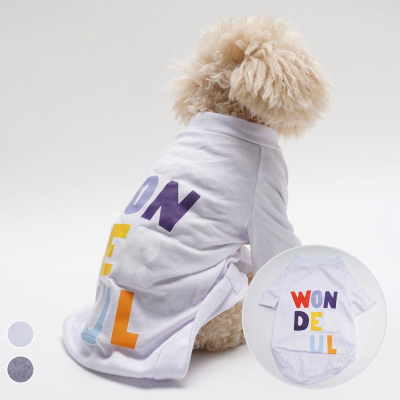 ドッグウェア 小型犬用 テディ ポメラニアン ビションフリーゼ 半袖 Tシャツ クルーネック かわいい ラ..