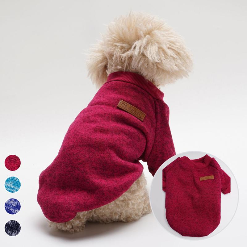 ペット服 犬猫兼用 秋冬 薄手 裏起毛 暖か 保温 防寒 お散歩 部屋着 普段使い カジュアル トレーナー ..