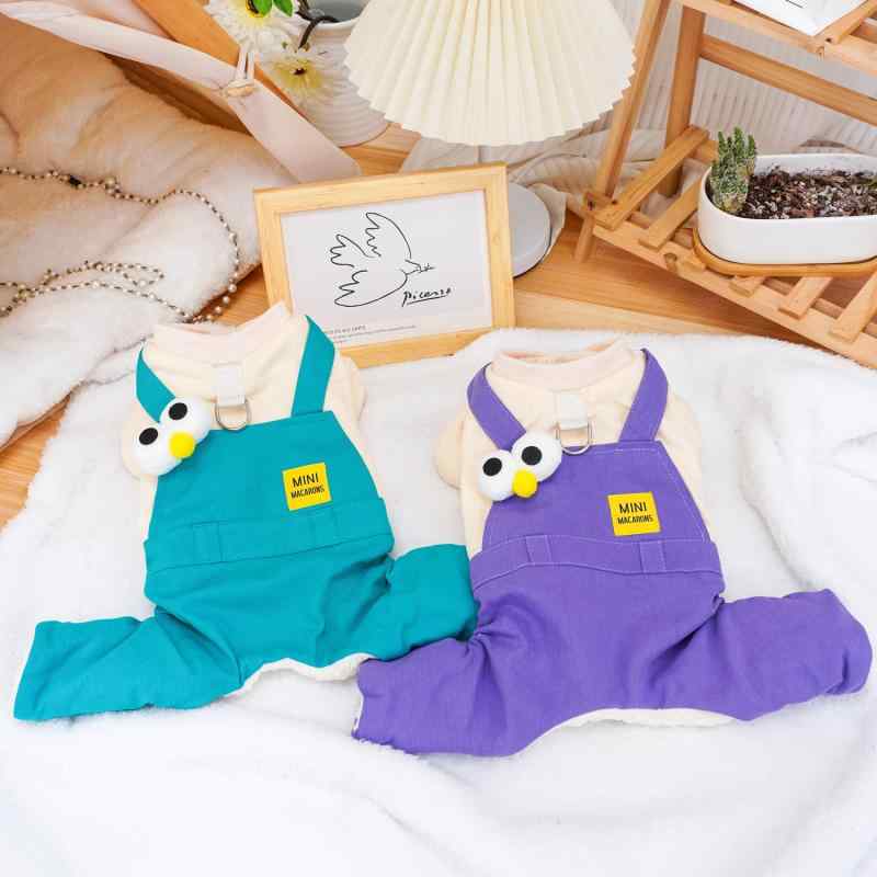 ドッグウェア 小型犬用 ビションフリーゼ トイプードル デニム 中綿ジャケット 厚手 防寒 保温 あった..