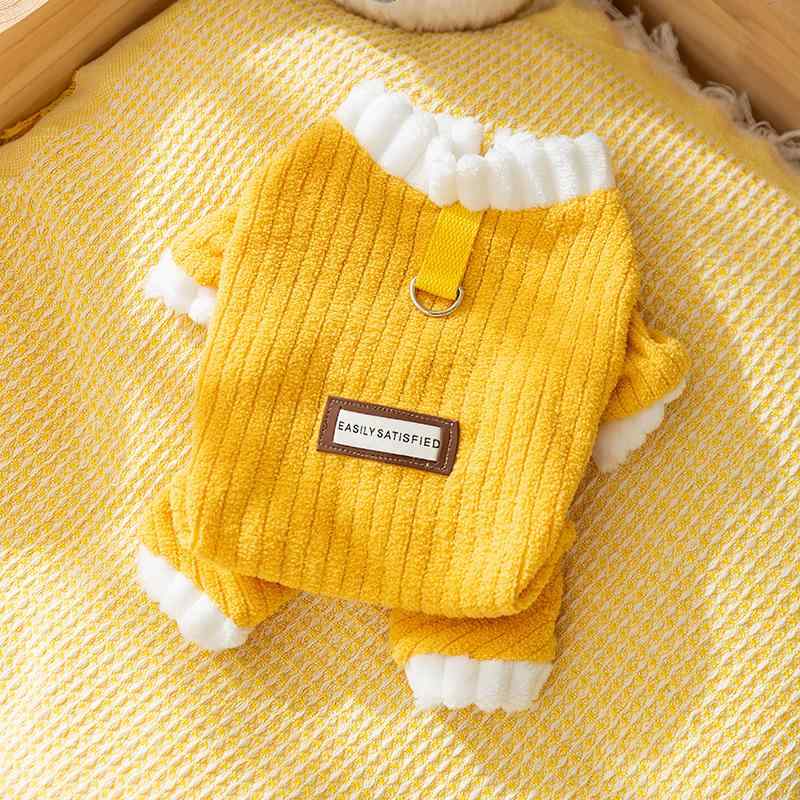 つなぎ 子犬 子猫 小型犬用 秋冬 防寒 暖かい ドッグウェア キャットウェア 保温 フリース ボア ポリエ..