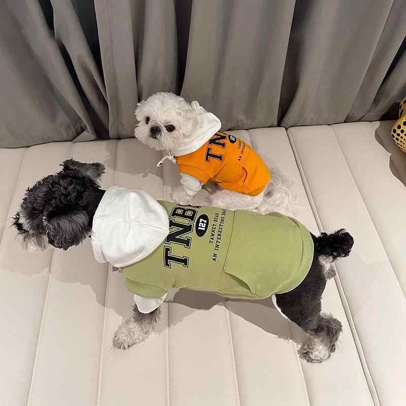 犬服 小型犬 フード付き 裏起毛 トレーナー スウェット ポリエステル 防寒 保温 厚手 秋冬 シュナウザ..