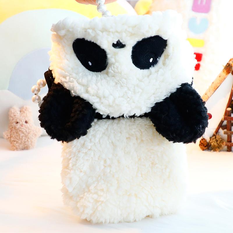 犬服 小型犬用 秋冬 防寒 厚手 コート ジャケット フリース ボア もこもこ あったか アイボリー パンダ..