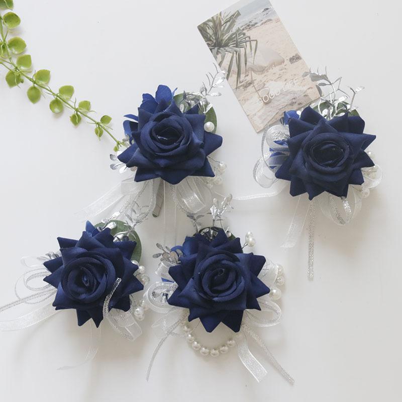 ウェディング 小物 ゲスト 宴会 パーティー コサージュ ブートニア リストコサージュ 西洋風 ナチュラ..