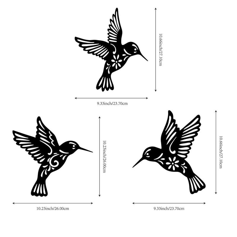 壁飾り ハチドリ シルエット ウォールアート アイアン メタル デコレーション カラフル アメリカンカントリー インテリア 玄関 リビング 店舗 屋外 おしゃれ
