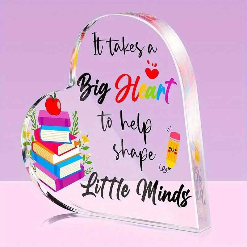 置物 アクリル ハート型 クリア マルチデザイン モダン シンプル 卓上 デスク オブジェ デコレーション 先生へのプレゼント 教員ギフト 感謝祭 新学期 海外人気(x2)